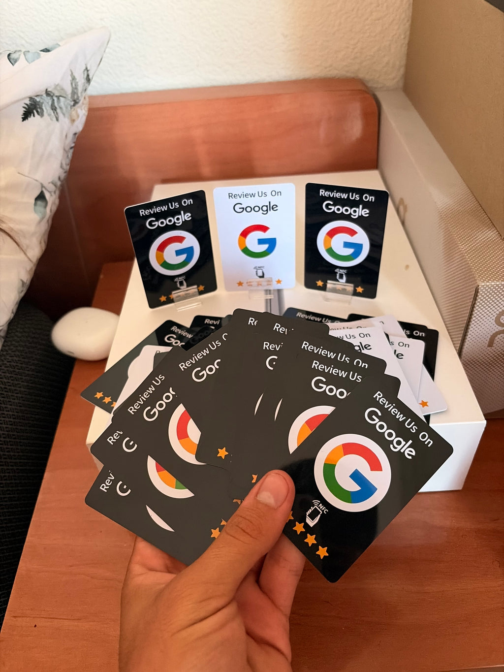 Stand de reseñas de Google